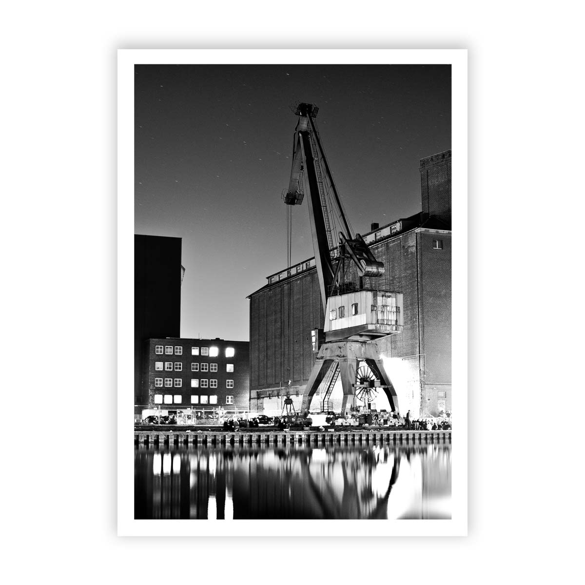 Münster Hafenkran Postkarte