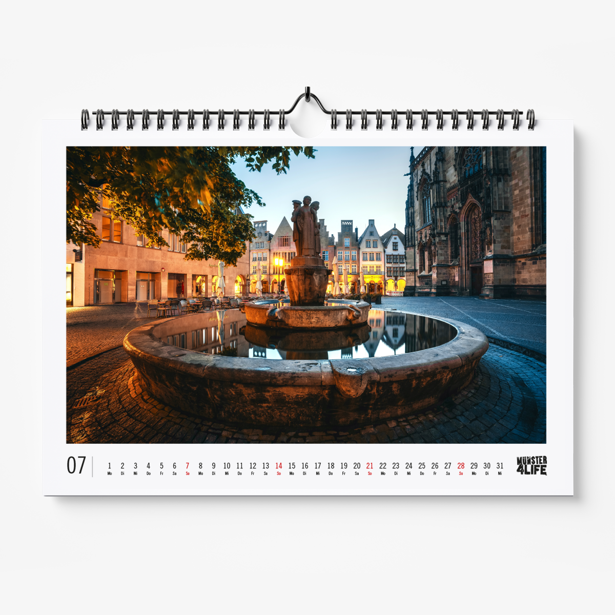 Münster St.Lamberti Brunnen Kalender