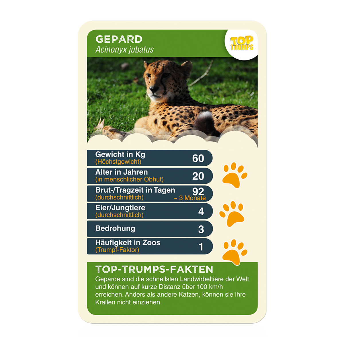 Top Trumps - Allwetterzoo Münster - Kartenspiel