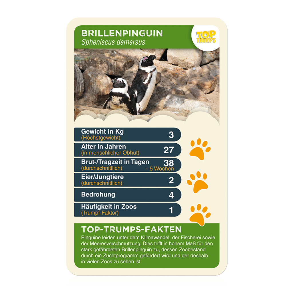 Top Trumps - Allwetterzoo Münster - Kartenspiel