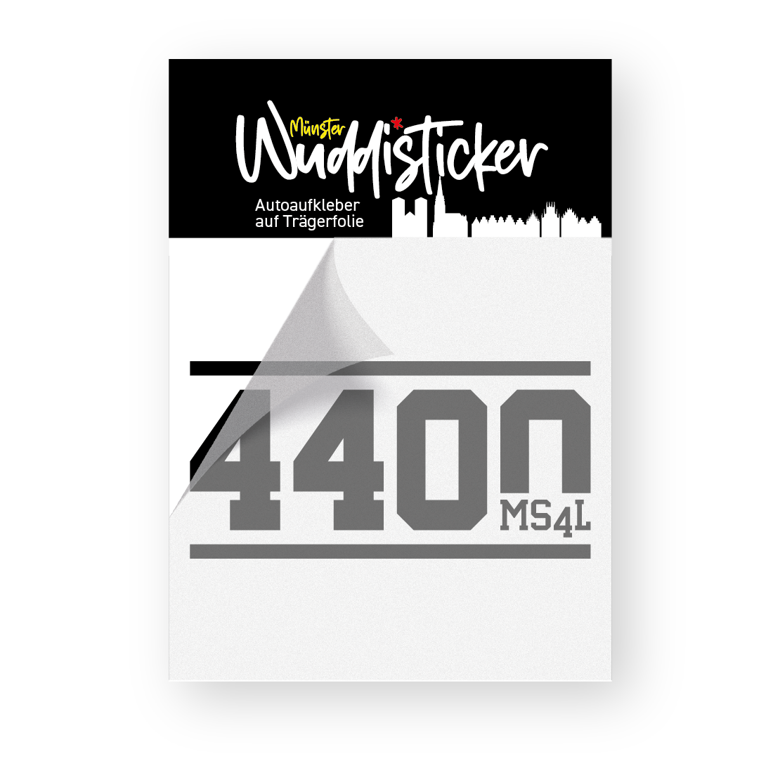 4400 Münster Aufkleber Auto Sticker