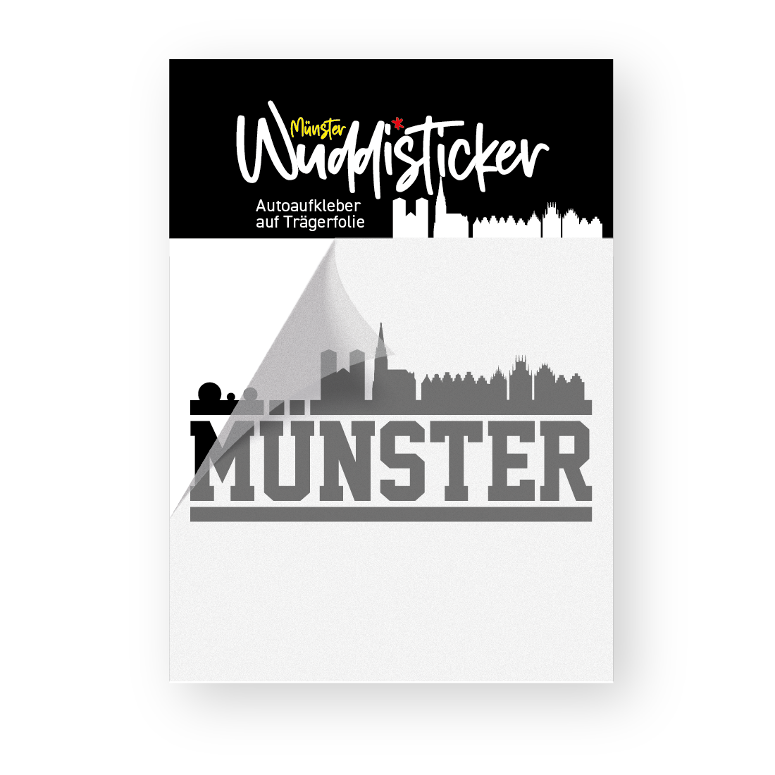 Münster Skyline Autoaufkleber