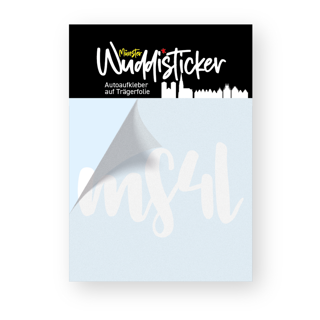 Autosticker - MS4L- Handletter