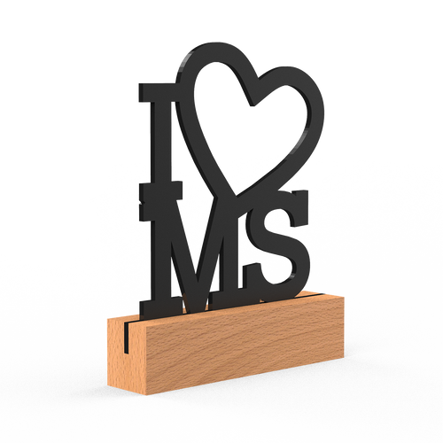 Aufsteller - I love MS