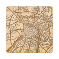 Holzuntersetzer - Stadtplan Münster