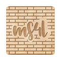 Holzuntersetzer - MS4L Handletter