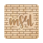 Holzuntersetzer - MS4L Handletter