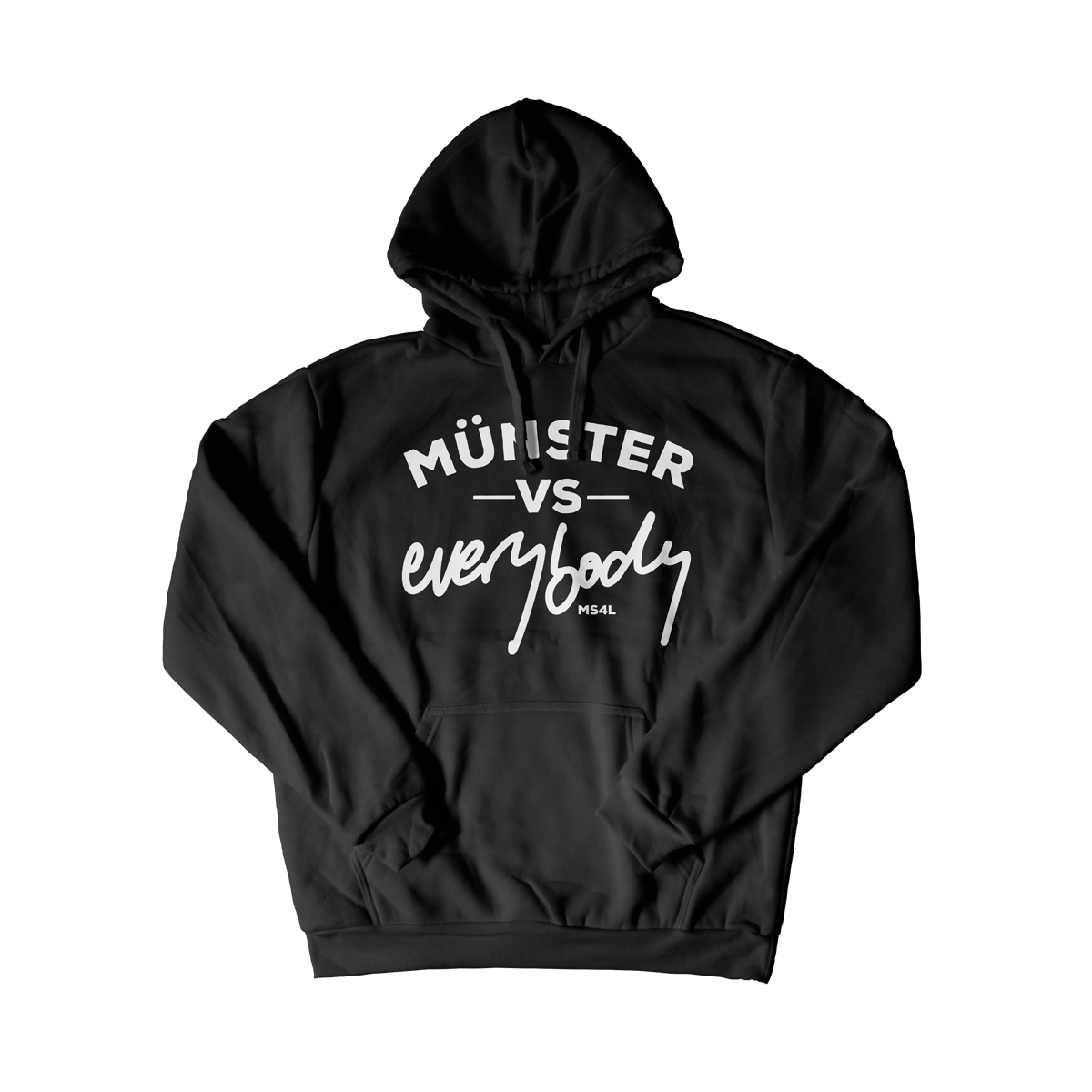 Hoodie - Münster vs everybody (schwarz)