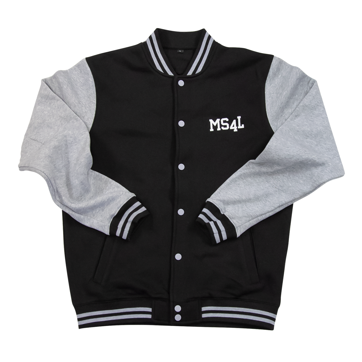 Collegejacke - MS4L x Universe (Schwarz-Grau)