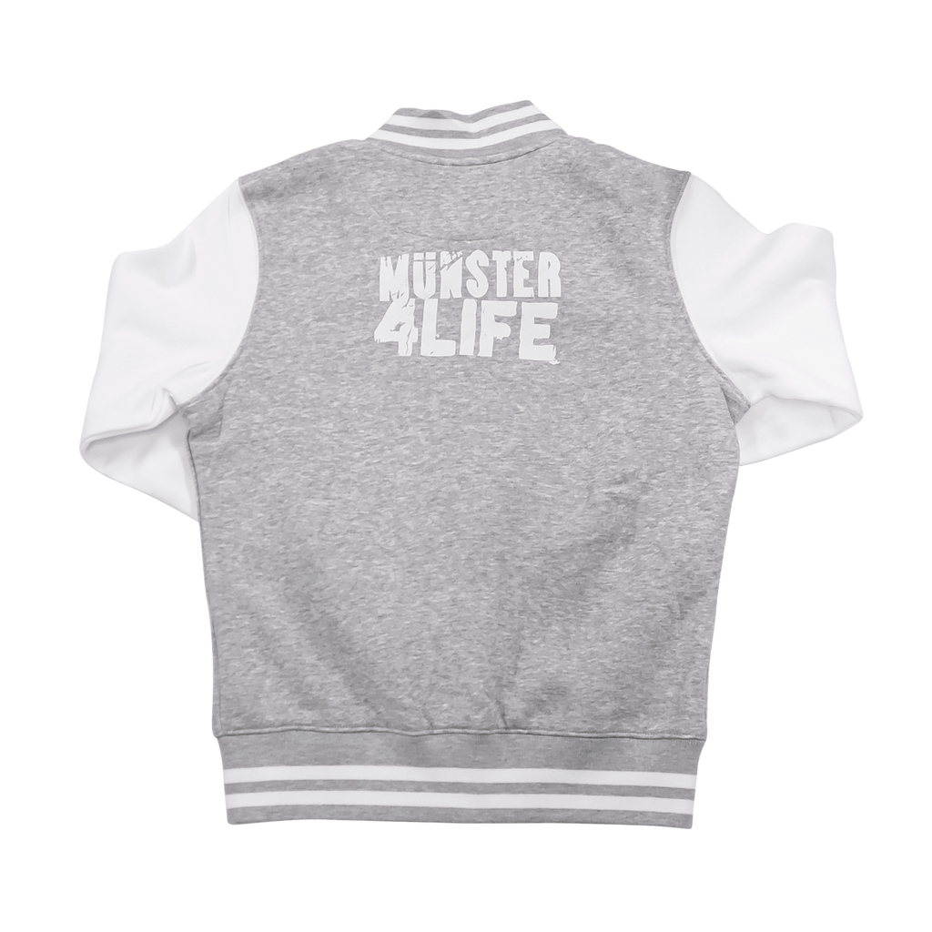 Ladies Collegejacke - Münster 4 Life (Grau-Weiß)