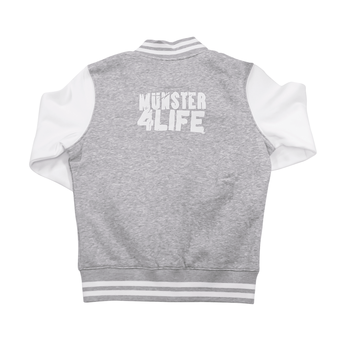 Ladies Collegejacke - Münster 4 Life (Grau-Weiß)