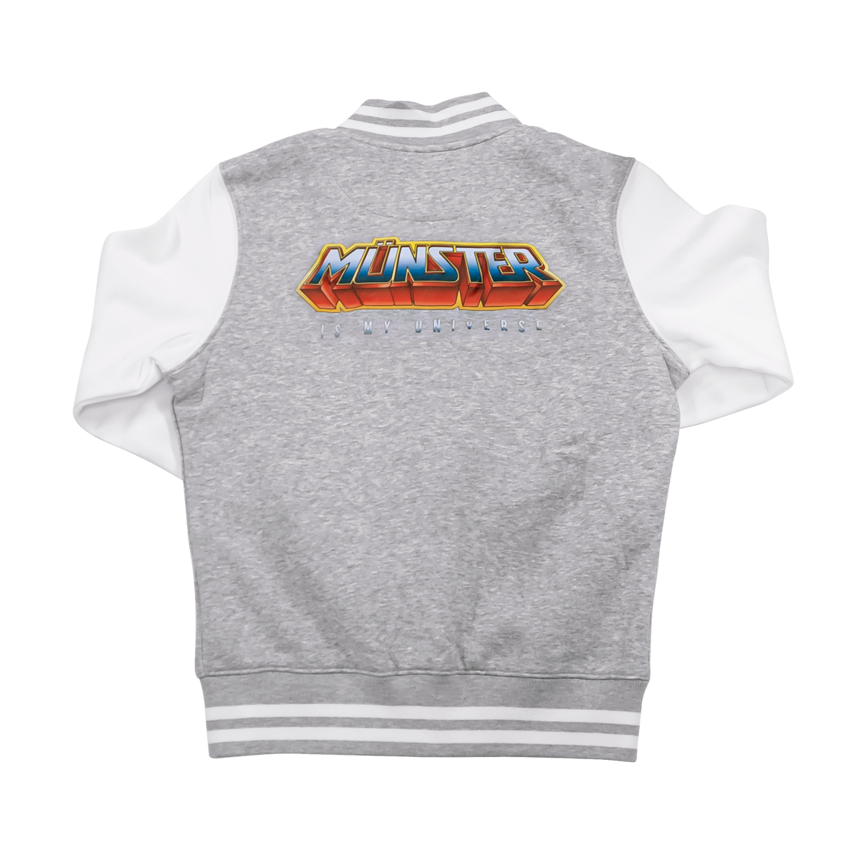Ladies Collegejacke - MS4L x Universe (Grau-Weiß)
