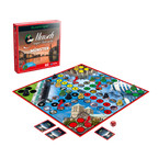 Mensch ärgere Dich nicht – Münster Edition: Spielbox mit aufgebautem Spielbrett
