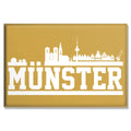 Kühlschrankmagnet - Münster Skyline - Karamell