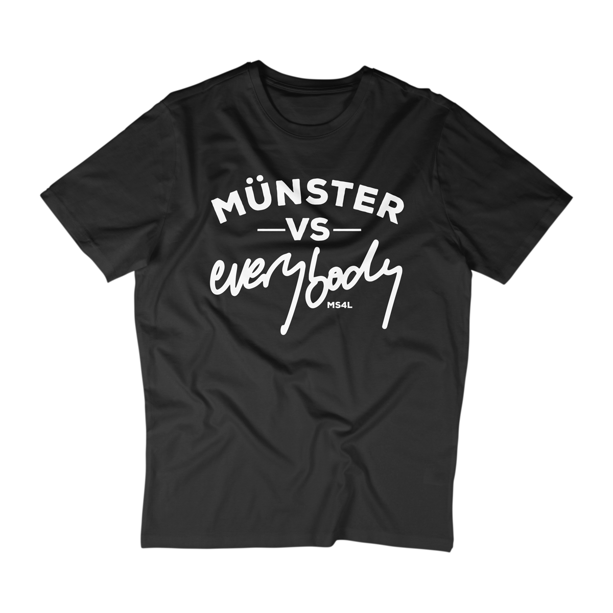 T-Shirt - Münster vs everybody - Schwarz