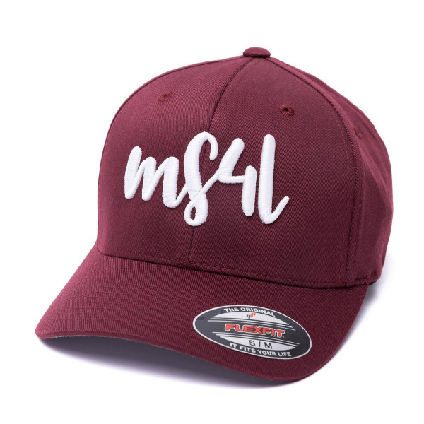 Münster Flexfit Cap - MS4L Handletter (maroon)