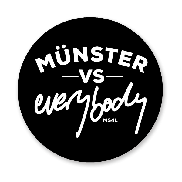 Aufkleber - Münster vs everybody