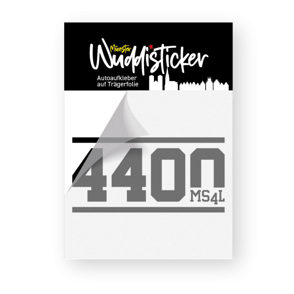 4400 Münster Aufkleber Auto Sticker