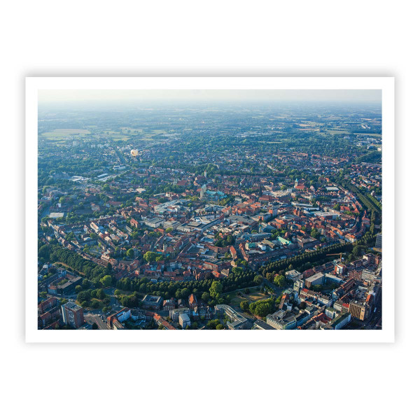Münster Postkarte Innenstadt Luftbild