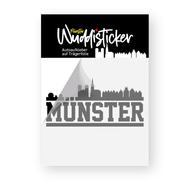 Münster Skyline Autoaufkleber